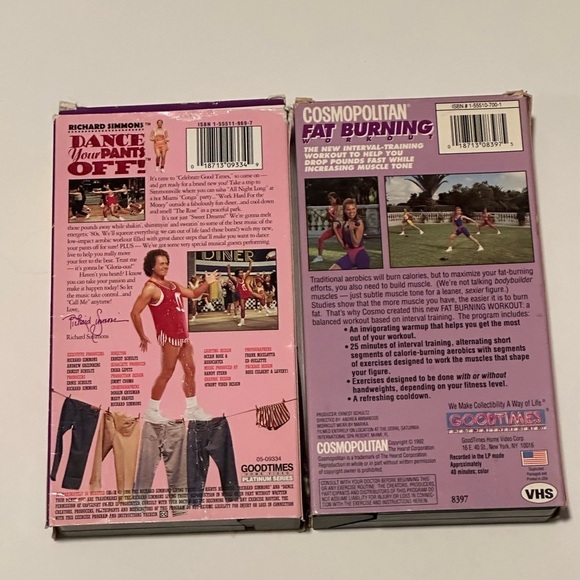 Collection of 2 Workout VHS Movies- Richard Simmons and Cosmopolitan - Picture 2 of 4